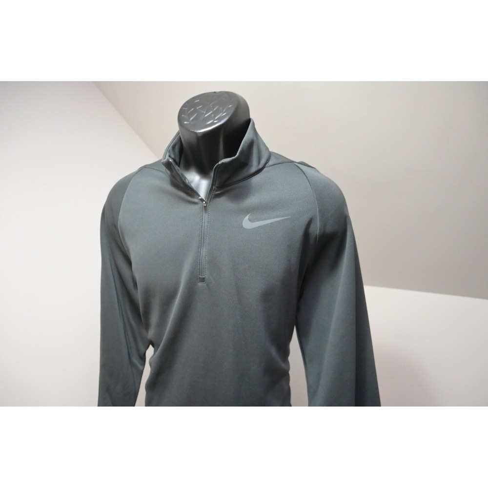Nike Pullover Golf Jacket Mens Large Gray 1/4 Zip Long Sleeve Athletic Excellent - Picture 3 of 10
